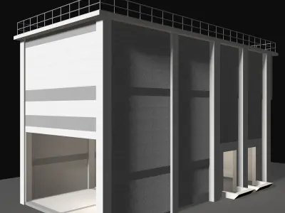 Industrial building 25i11 3D model