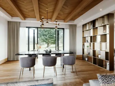 Modern interior 3d scene model 3D model