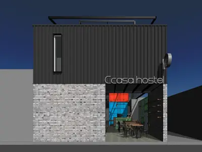TAK Architects - Ccasa hostel 3D model