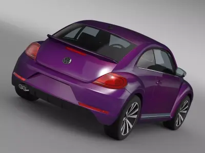 VW Beetle Pink Edition Concept 2015 3D model