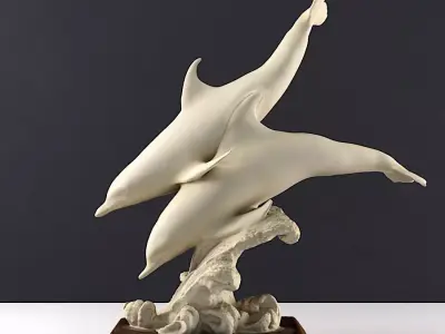 Dolphin Sculpture 3D print model