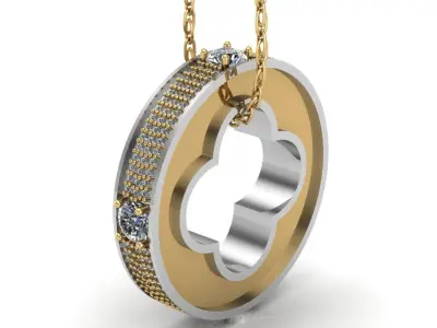 Blossom pendant lv  3D print model