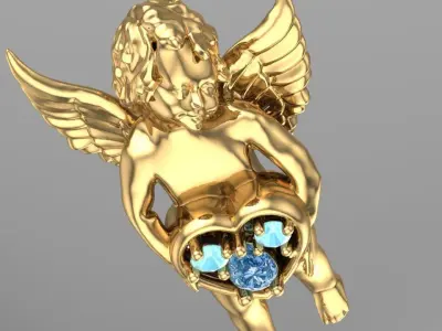 baby angel Free 3D print model purchase