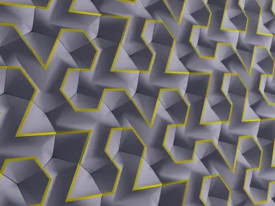 Panel wall Low-poly 3D model