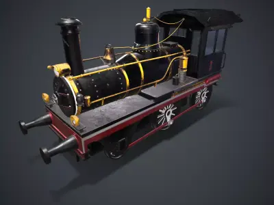 Old Train 1914 3D model