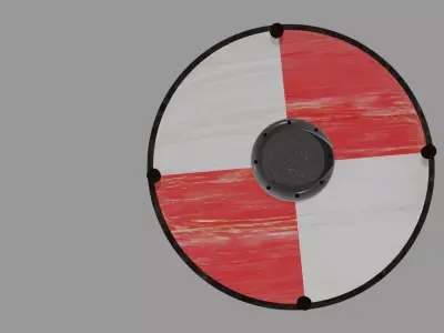 The Great Nordic Viking Shield Free 3D model