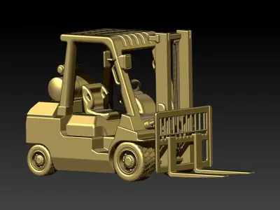 forklift pendant Charm Necklace bracelet Jewelry 3D print model