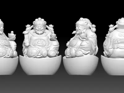 god of Weath  3D print model