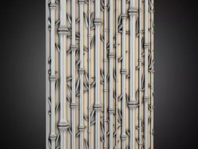 3d Wall 03 Bamboo 3D model