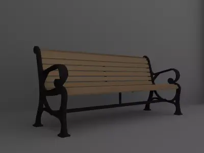 Bench park Free 3D model