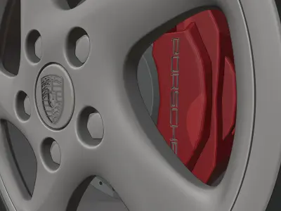 993 Turbo twist Rim 3D print model