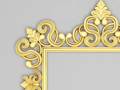 Classic Frame Mirror 010 3D model