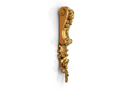 Decorative Bracket carved classic cnc 3d printing 02 3D print model