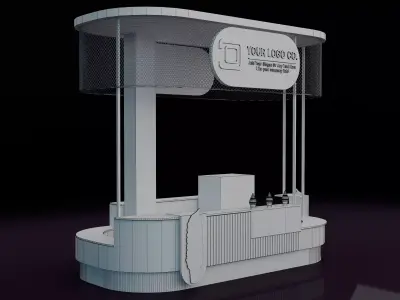 Booth Exhibition Stand a673 3D model