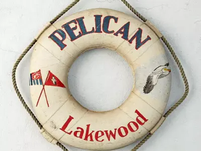 Vintage Life Preserver 3D model