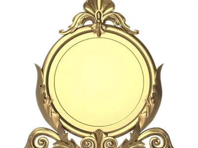 Carved Picture Frame 3D model 16