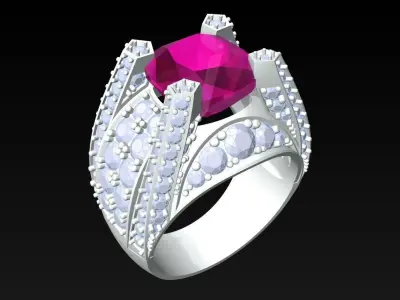 Diamond Ring - N3034 3D print model