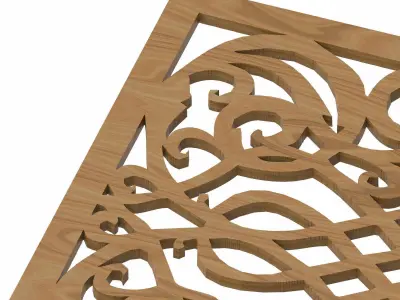 Decorative panel STL 3D model 21