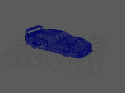 Fan Modeled Bolide Race Car 3D model