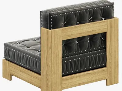 RH Teen Callum Armless Chair 3D model