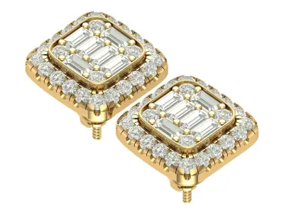 earring 3D print model 37