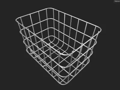 Wire Bin M07 Low-poly 3D model
