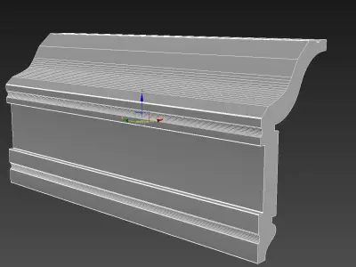 Cornice Moulding Low-poly 3D model