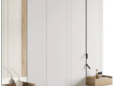 Headboard Wall Panel Composition 03 3D model
