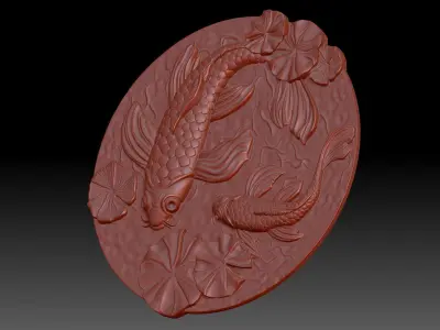 Panel fish  3D print model