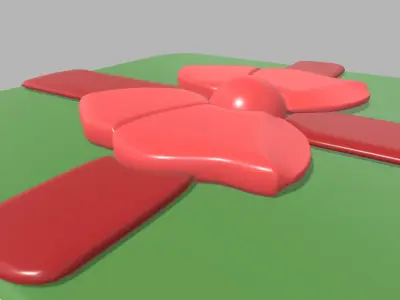 Gift Cookie Christmas Low-poly 3D model