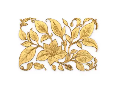 Classic carved decor ornament 416 3D model