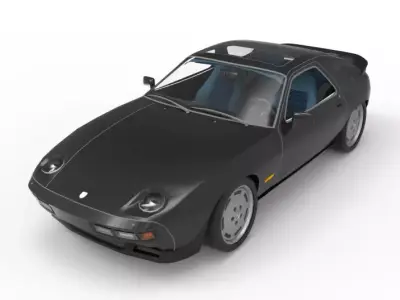 1981 Porsche 928 3D model purchase