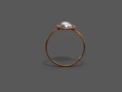 High-Quality 3D Ring Model Low-poly 3D model 17