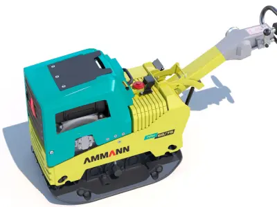 Ammann 55-75 Vibratory Reversible Plate PBR 3D model
