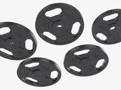 Weight plate set 05 3D model
