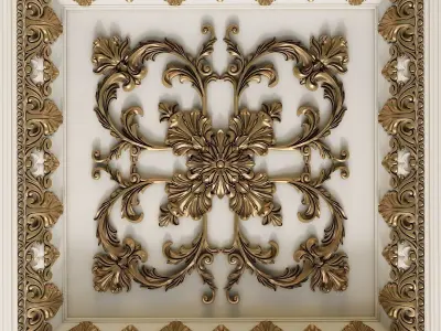 Decorative Ceiling Tile  3D model