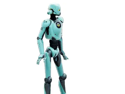 ANDROID JUNO FEMALE B Rigged for Unreal Engine - Unity - MIXAMO 3D model
