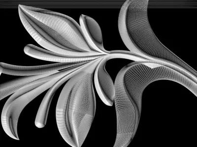 3d model stl wall molding plinth decor for CNC router 3D print model