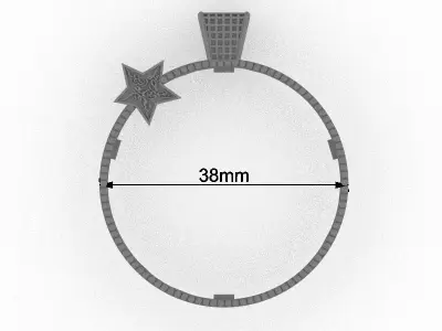 imam ali shrine pendant in the islamic Creed Al shahada  3D print model