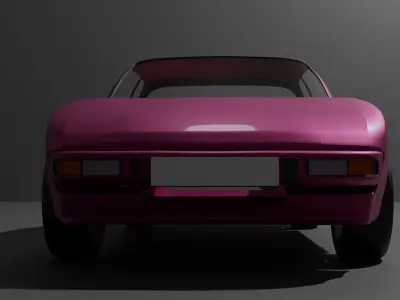 Unlicensed 80s Sports Car  3D model