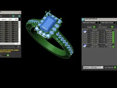 gold ring code 35 3D print model