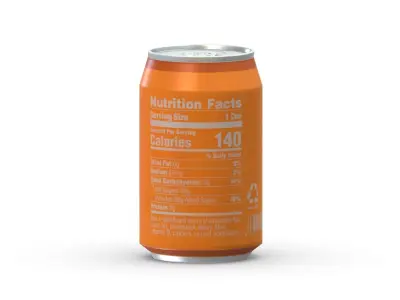 Supermarket Soda Drink Can 03 Low Poly PBR Realistic Low-poly 3D model
