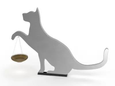 Cat Decor for table or shelf 3D model
