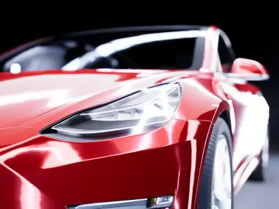 Testla Model 3 for Twinmotion 2020 or higher 3D model