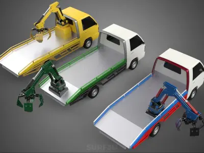 ARM THUMB CAR PICK UP TRUCK BUCKET LOADER CRANE GRABBER GRAPPLE 3D model