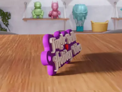 Jingle Bells Holiday Vibes Keychain - 459 3D print model