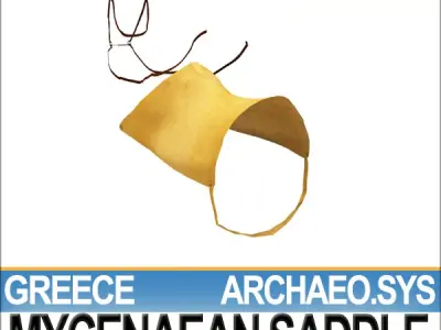 Saddle Greek Mycenaean Bridle Harness 3D model