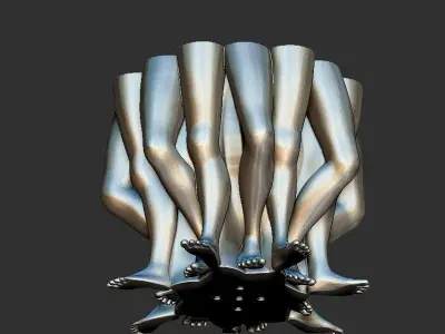 Legs Pot design 3D print model