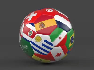 Soccer Ball 3D model 45