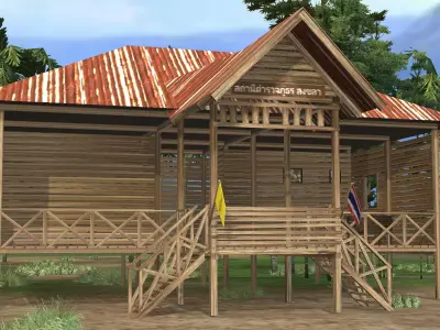 Old police station 3D model